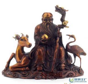 風(fēng)水開(kāi)光純銅福祿壽仙擺件 家居工藝與文化寓意的臻品雅藏